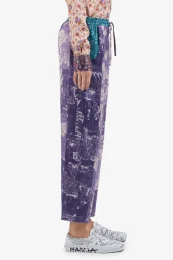 ALOE Printed Silk Pants