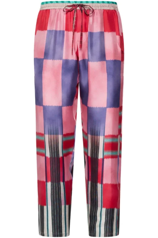 ALOE Printed Silk Pants