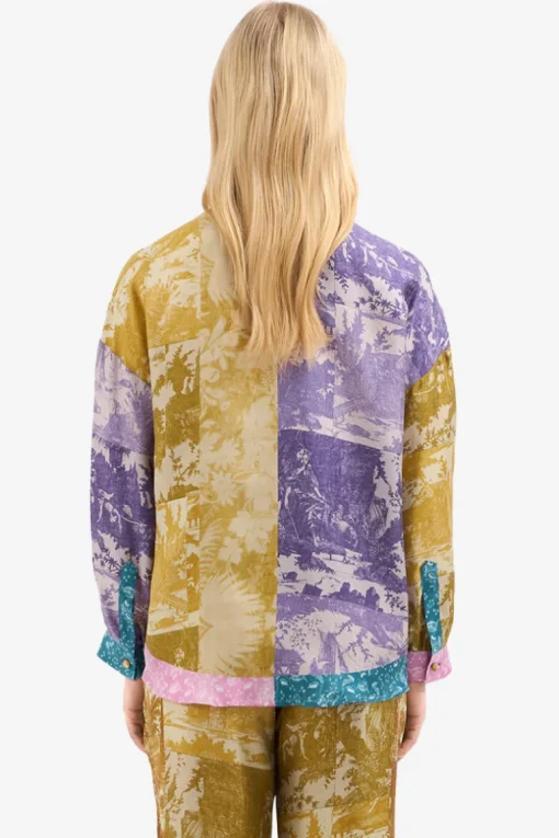 ALOE Printed Silk Shirt