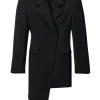 Asymmetric Blazer Minidress