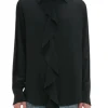 Asymmetric Ruffle Blouse