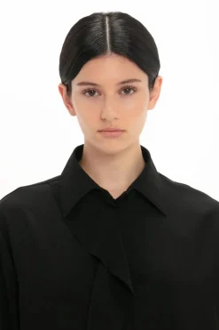 Asymmetric Ruffle Blouse