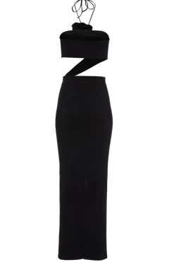 Asymmetrical Cutout Maxi Dress