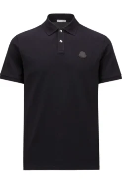 Black Logo Patch Polo