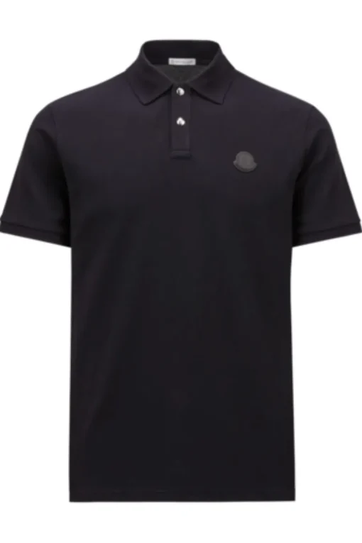 Black Logo Patch Polo