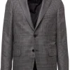 Black-Grey Plaid Sport Jacket