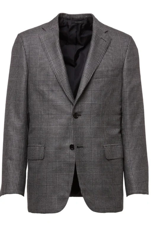 Black-Grey Plaid Sport Jacket