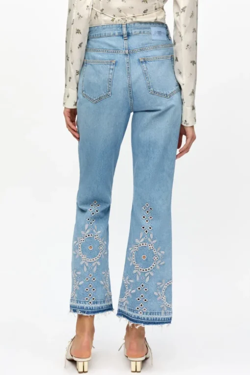 Broderie Anglaise Betzy Cropped Jeans