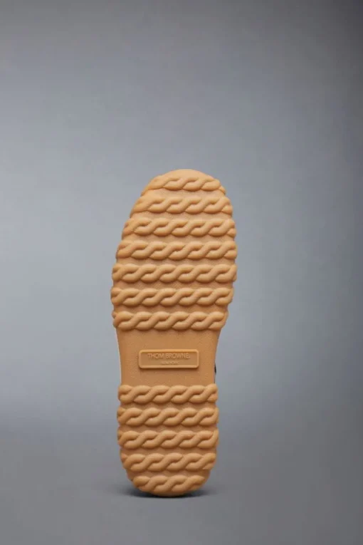 Cable Knit Sole Letterman Trainer