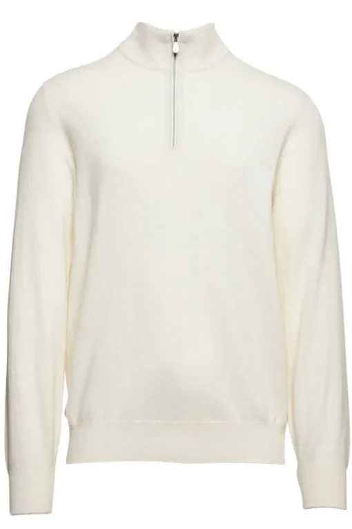 Cashmere Half-Zip Turtleneck Sweater