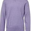Cashmere Linen V Neck