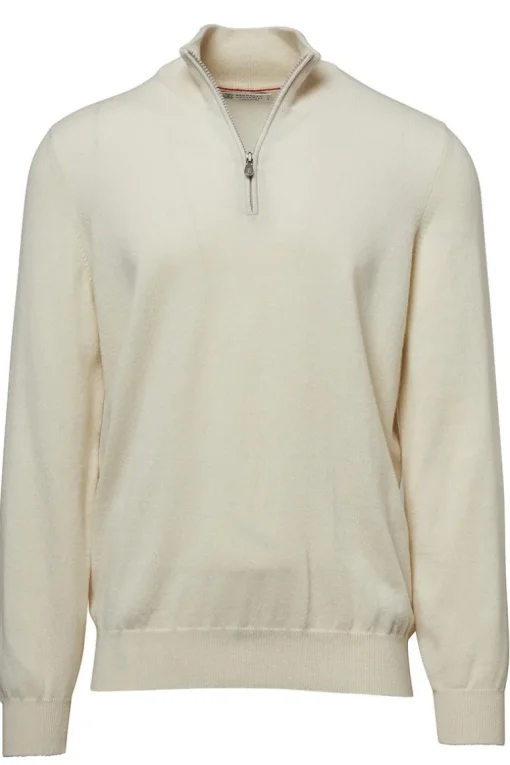 Cashmere Quarter Zip Sweater