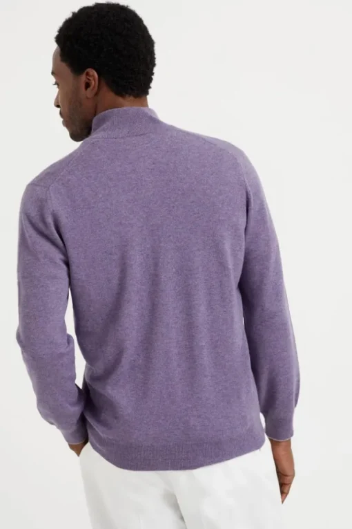 Cashmere Quarter Zip Sweater