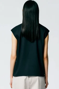 Chalky Drape Handkerchief Top