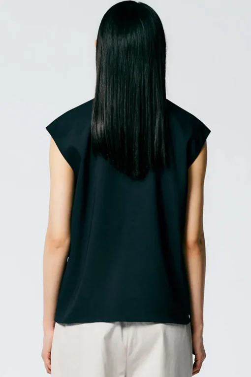 Chalky Drape Handkerchief Top