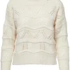 Chunky Wavy Pointelle Sweater
