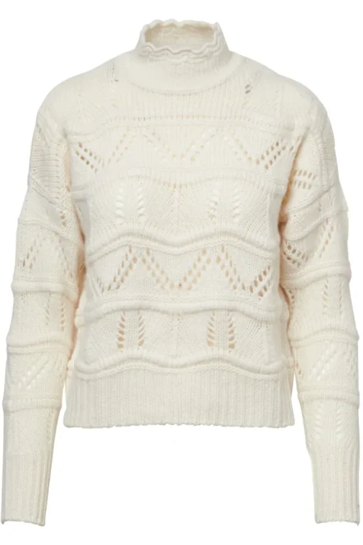 Chunky Wavy Pointelle Sweater