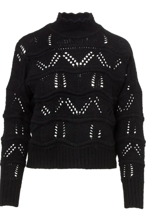 Chunky Wavy Pointelle Sweater