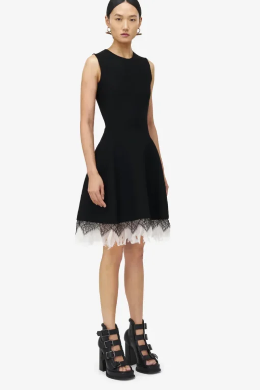 Cobweb Lace Knit Dress