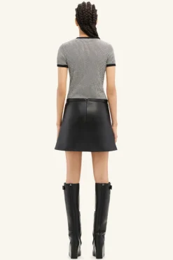 Contrast Houndstooth T-Shirt
