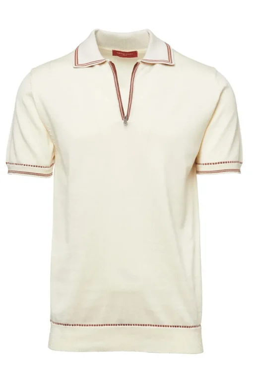 Contrast Knit Polo