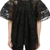 Corded Embroidered Lace Top