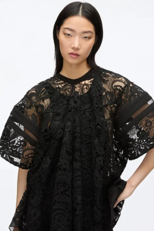 Corded Embroidered Lace Top
