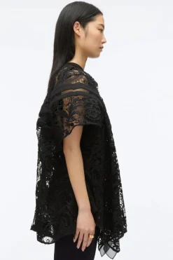 Corded Embroidered Lace Top