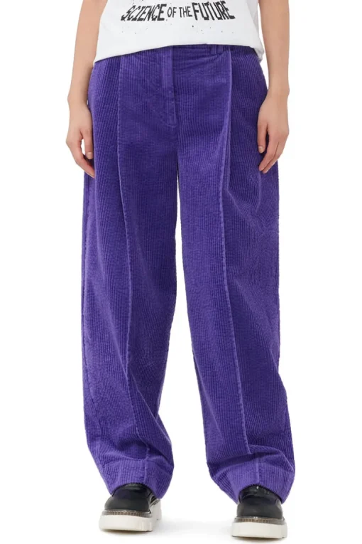 Corduroy Relaxed Pleated Pants