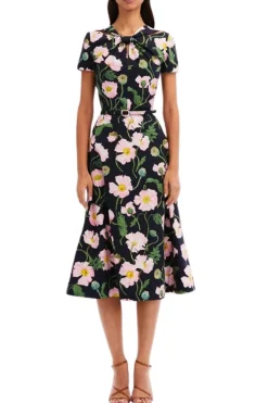 Cotton Poplin Twist Front Dress