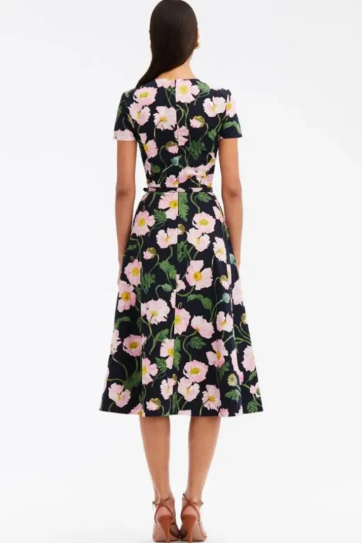 Cotton Poplin Twist Front Dress