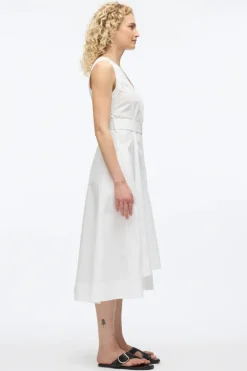 Crisscross Back Midi Dress