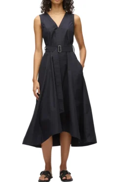 Crisscross Back Midi Dress