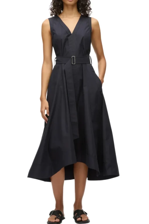 Crisscross Back Midi Dress