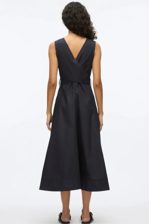 Crisscross Back Midi Dress