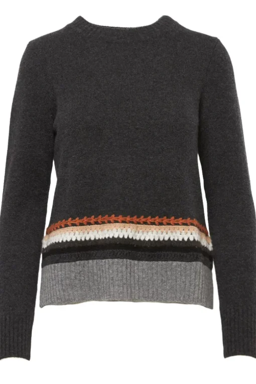 Crochet Border Boxy Crew