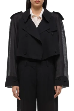 Cropped Trench Coat