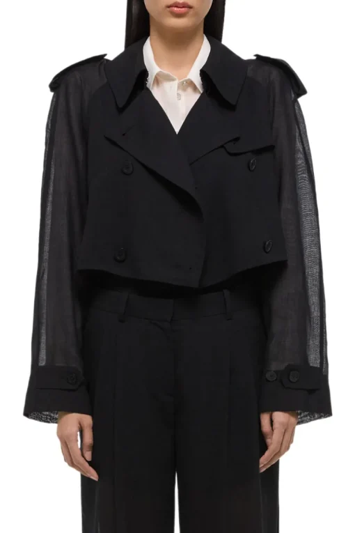 Cropped Trench Coat