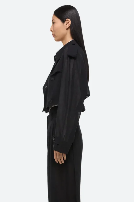 Cropped Trench Coat