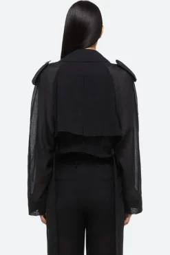 Cropped Trench Coat