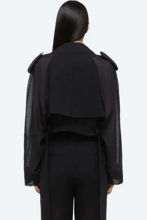 Cropped Trench Coat