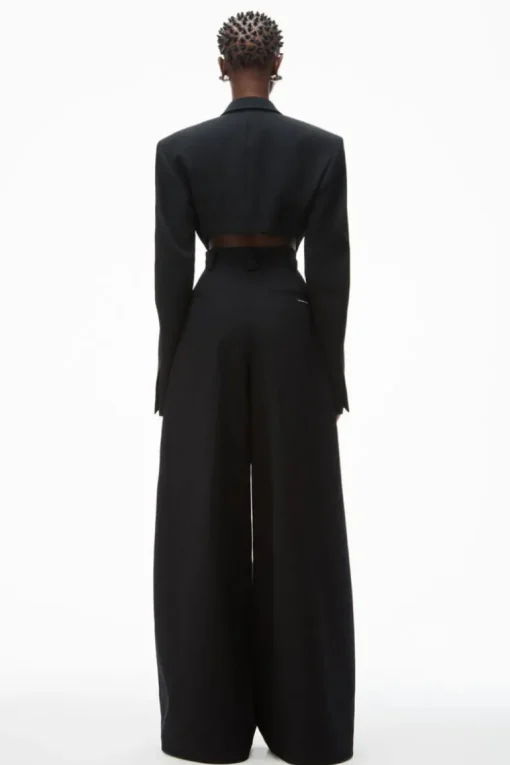 Cropped Tuxedo-style Blazer
