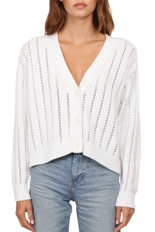 Cropped V-Neck Cardigan