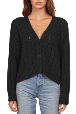 Cropped V-Neck Cardigan