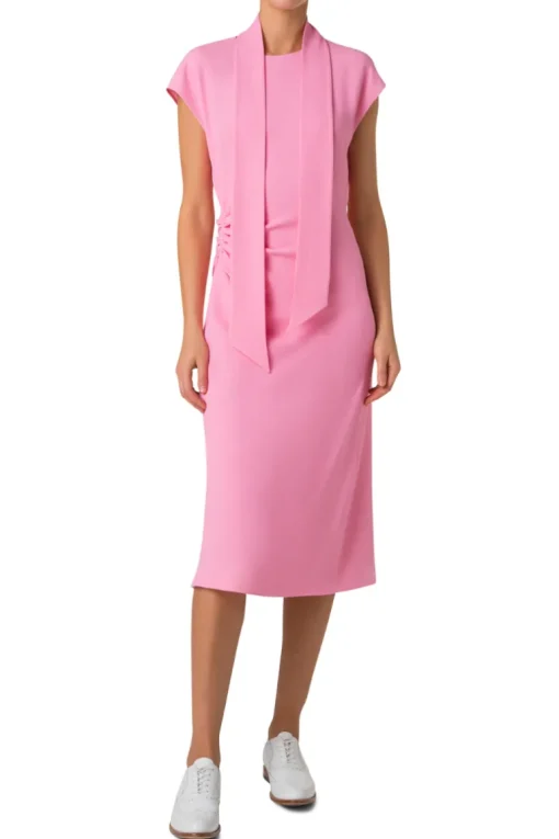 Crêpe Midi Dress