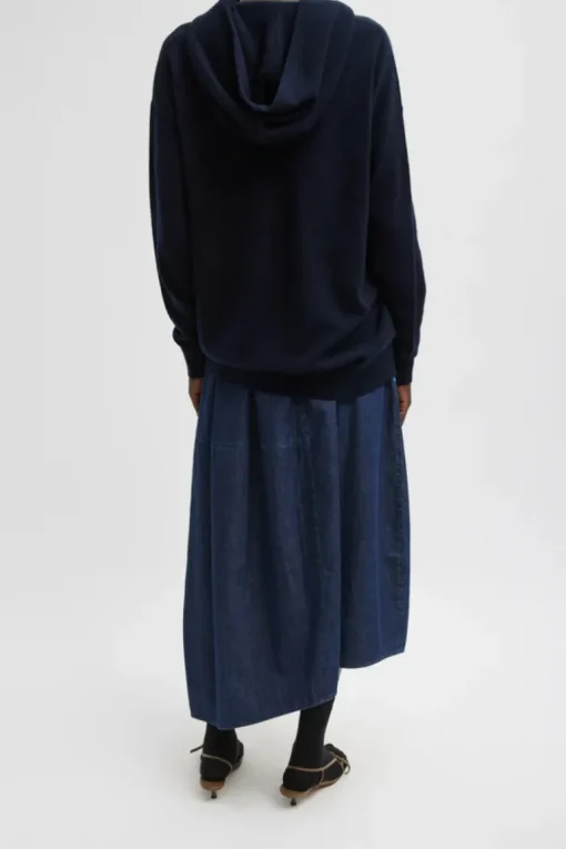 Denim Asymmetrical Balloon Skirt
