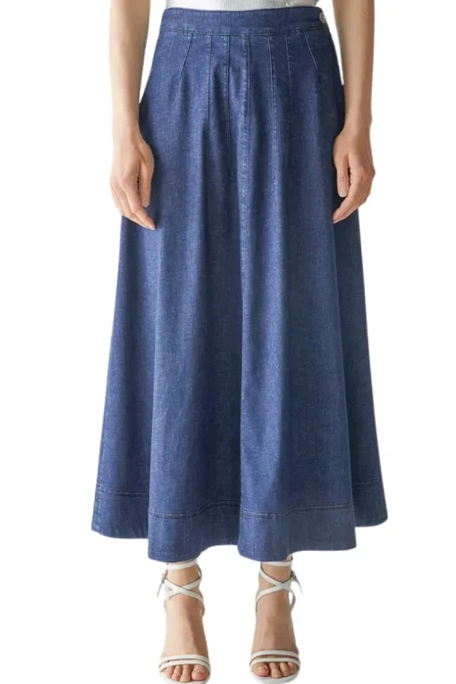 Denim Circle Skirt