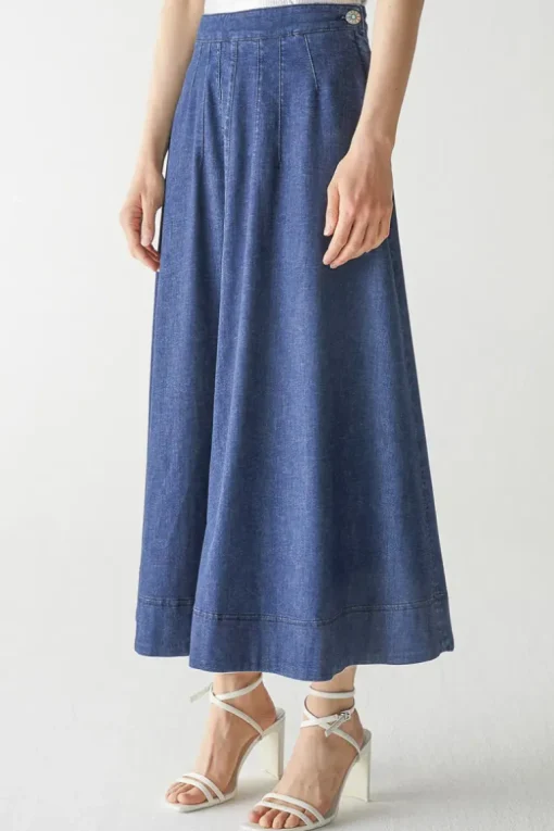 Denim Circle Skirt