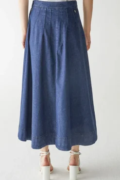 Denim Circle Skirt
