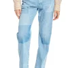 Denim Pant With Washed Patches